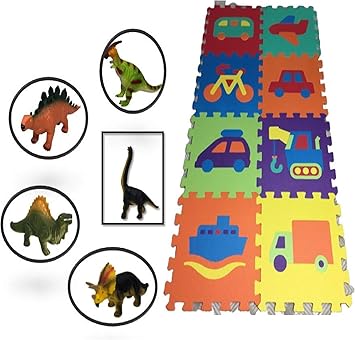 Alfombra infantil puzzle bebe suelo goma espuma eva 8 piezas 32cm ...