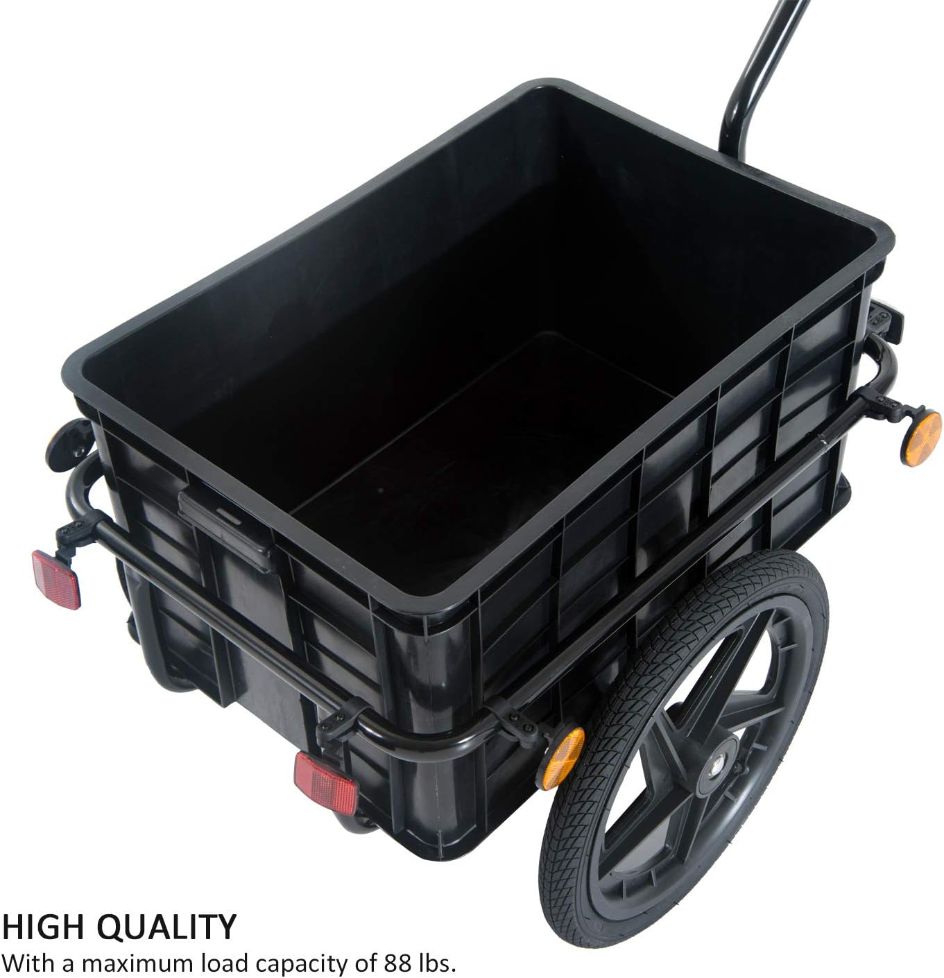 aosom enclosed bicycle cargo trailer