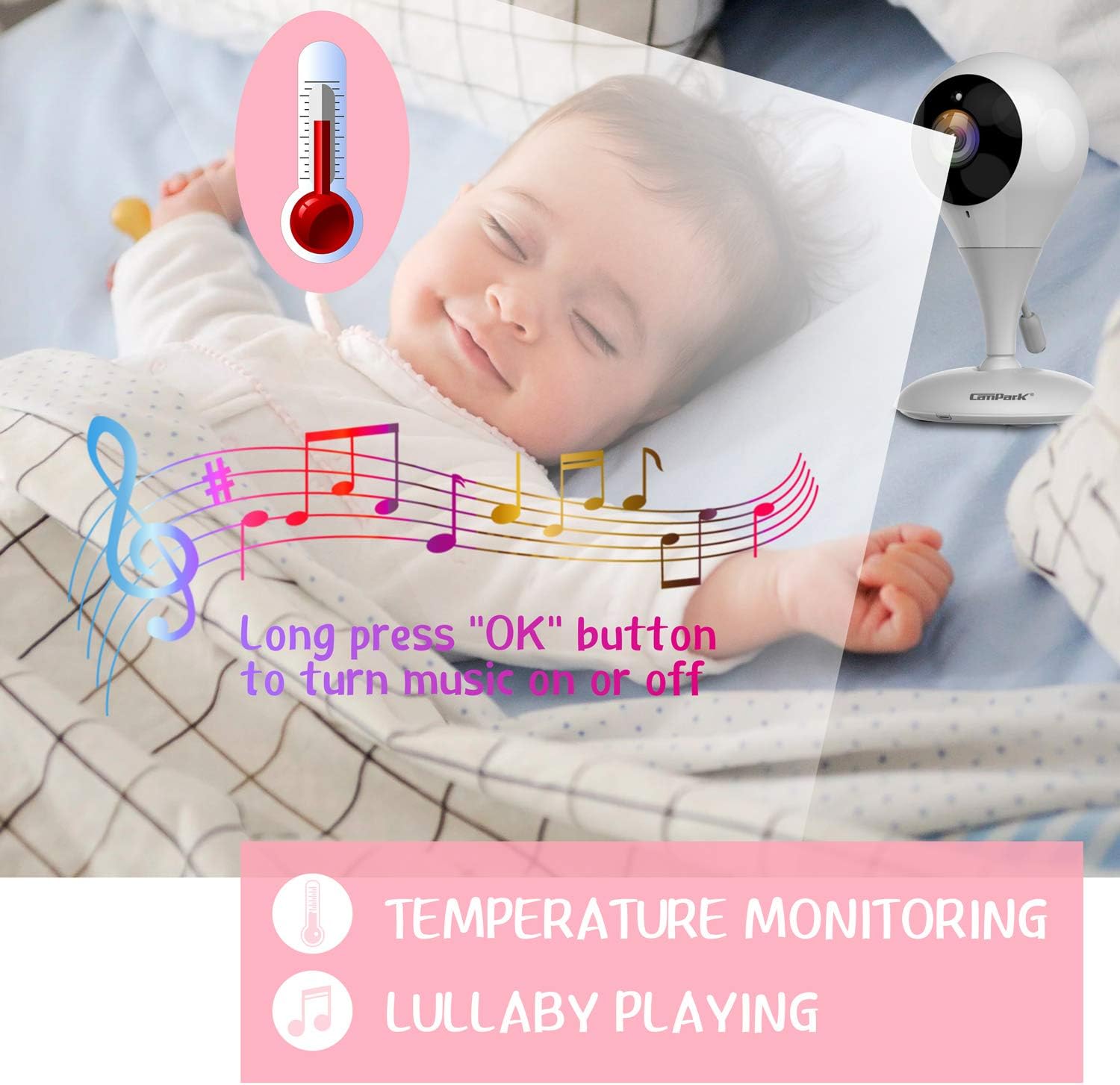 campark video baby monitor