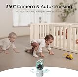 BOIFUN 2K WiFi Baby Monitor with Two Cameras 4x Zoom PTZ Split Screen view 8