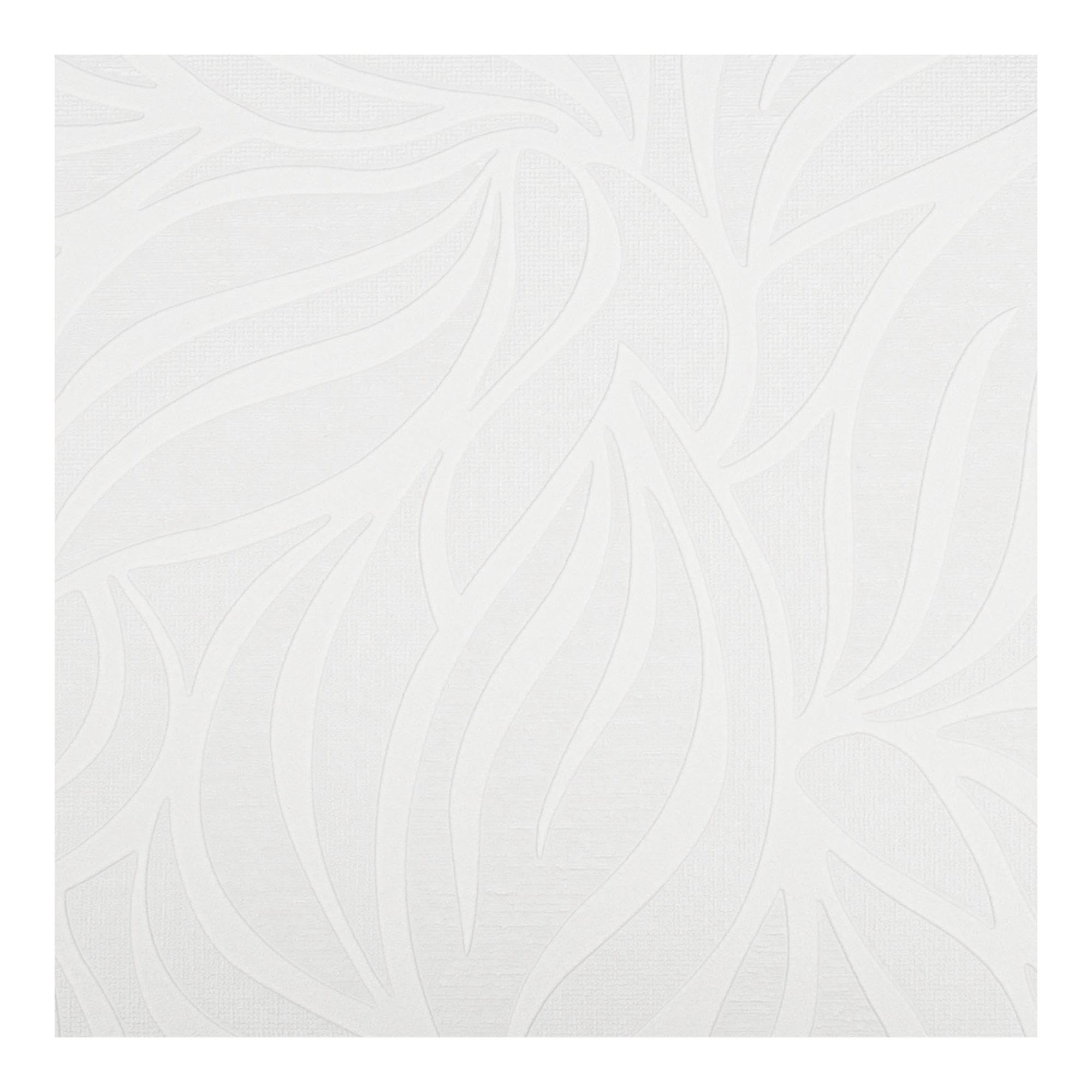 Super fresco Paintable Eden White Durable Heavy Duty Textured Wallpaper | Paste The Paper | White Plain/Textured | Paintable