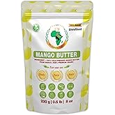 Authentic Raw Mango Butter | Butter | For DIY Face, Body, Hands | Unrefined | 100% Pure| Organic from Africa | Resealable Bag