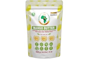 Authentic Raw Mango Butter | Butter | For DIY Face, Body, Hands | Unrefined | 100% Pure| Organic from Africa | Resealable Bag
