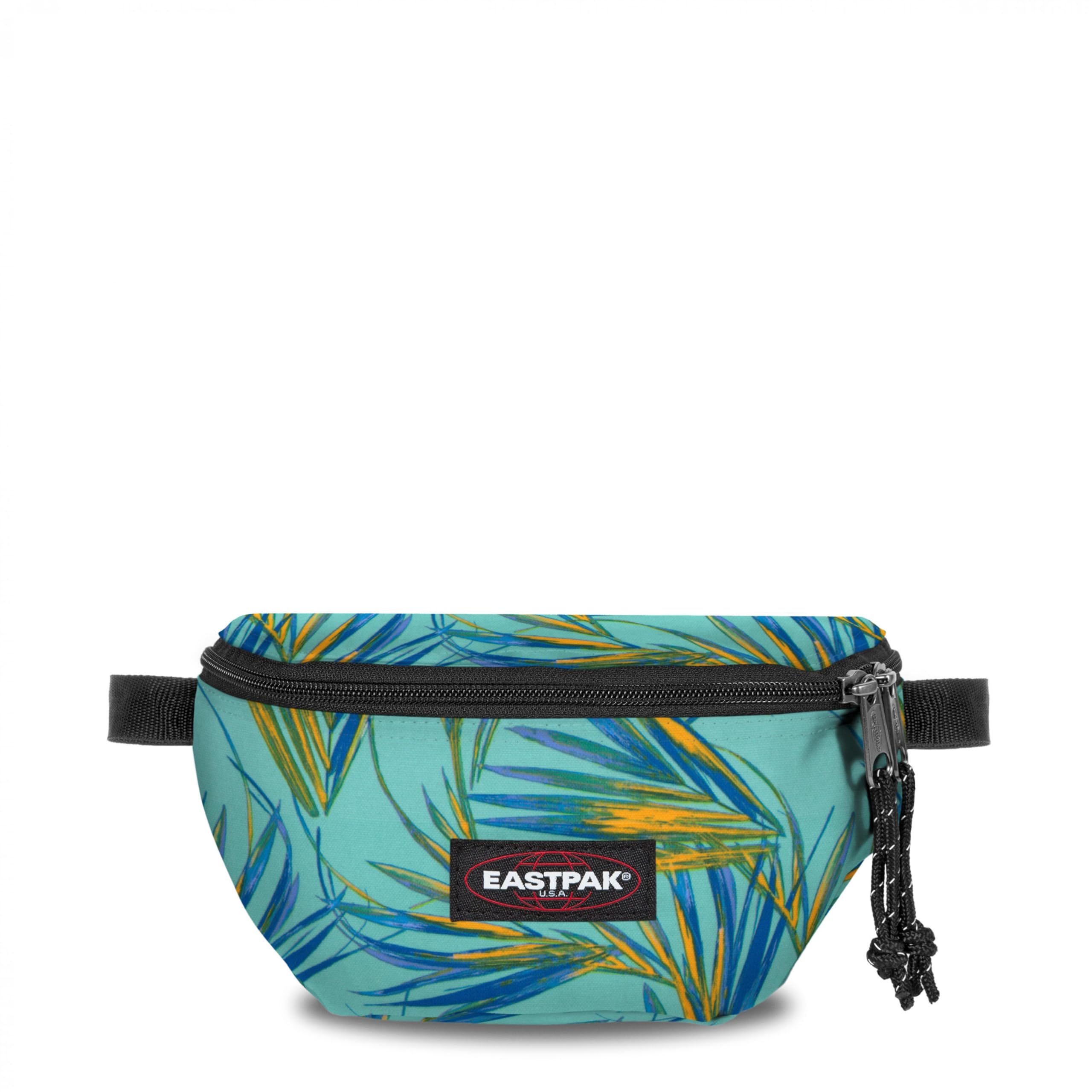 Eastpak Springer – 2L Waistpack with Main & Back Zipped Compartments, Adjustable Belt, Lightweight Design, Brize Palm Aqua Image