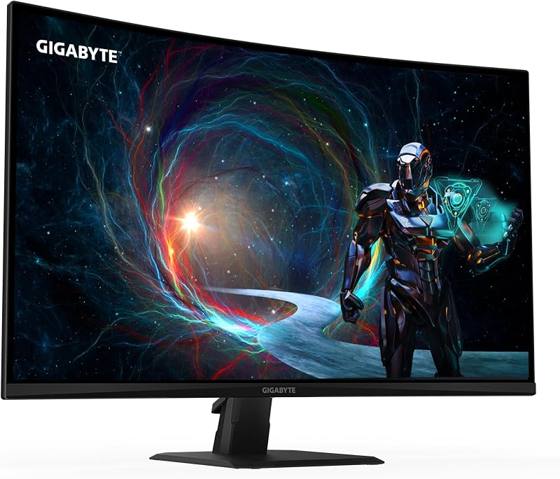 GS32QCA 31,5" Monitor Gaming Curvo QHD - 2560 x 1440, 180Hz, 1ms, 250 cd/m², FreeSync, HDR Ready, HDMI 2.0, Displayport 1.4