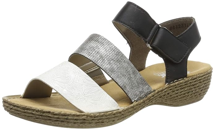 Rieker Damen 658l8-80 Geschlossene Sandalen