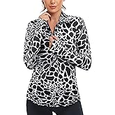 Cucuchy Womens V Neck Golf Polo Shirts Moisture Wicking Sports Workout Tops