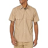 BACKBONE Mens Security Police Uniform Work Short Sleeve 2 pockets Shirt
