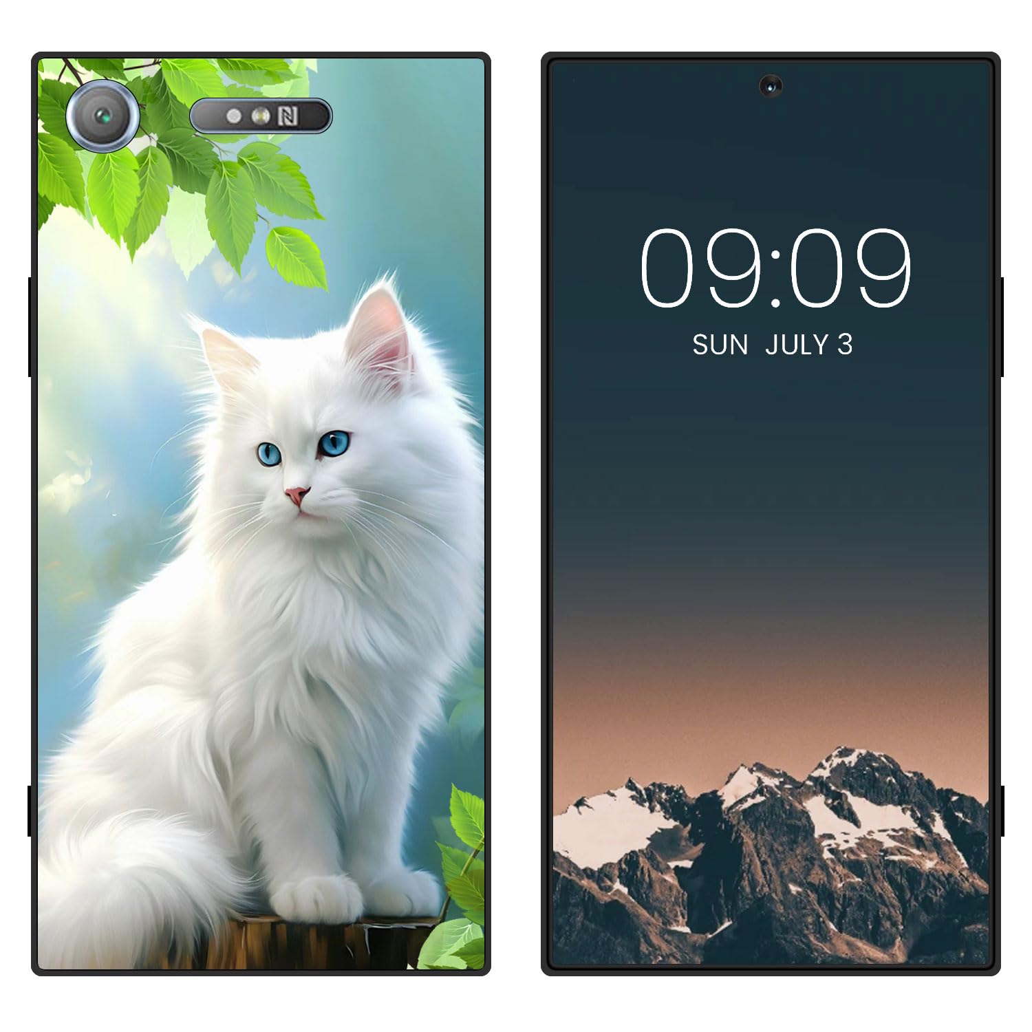 WUACYEAMING for Sony Xperia XZ1 Cute Case,Soft