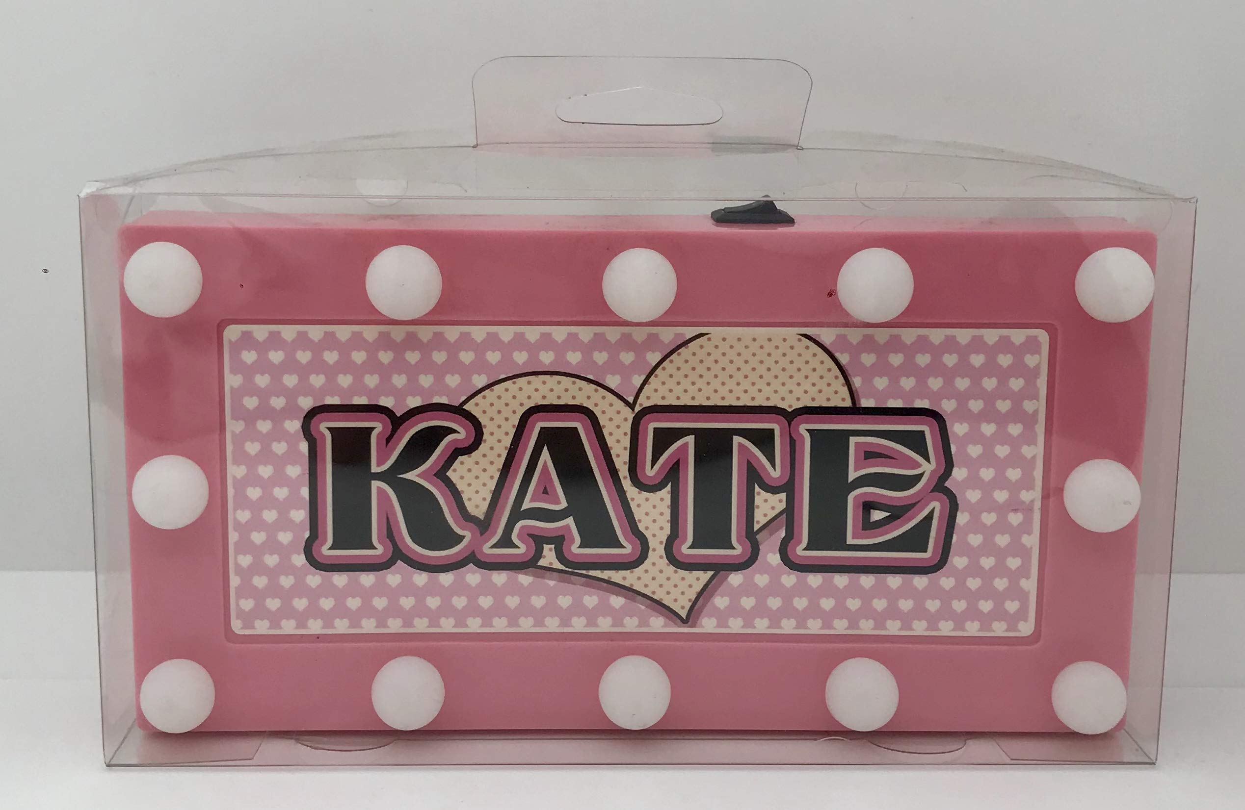 KATE Childrens LED Personalised Name In Lights room Sign