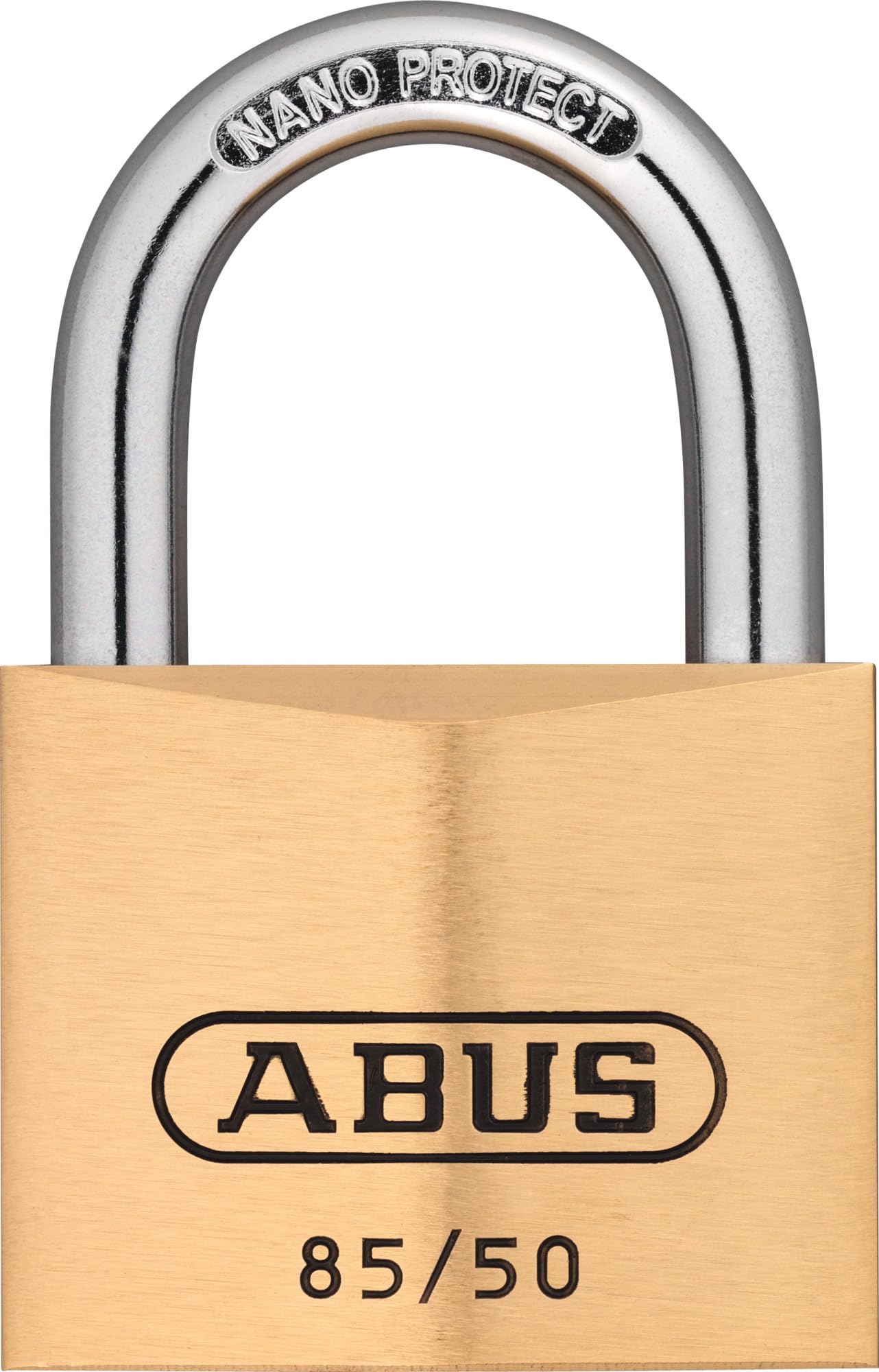 ABUS Padlock Brass 85/50 - for Cellar Doors, Sheds, Garage, Gate Chain for Outdoor and Much More - Weatherproof - Brass Lock Body - Hardened Steel Shackle - ABUS Security Level 7 — image 1