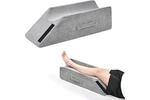 TANYOO Velvet Leg Pillows for Knee Ankle Surgery Recovery Leg Elevation Pillow for Broken Foot Good for Knee Pain Relief Medium Size for Children and Short Persons