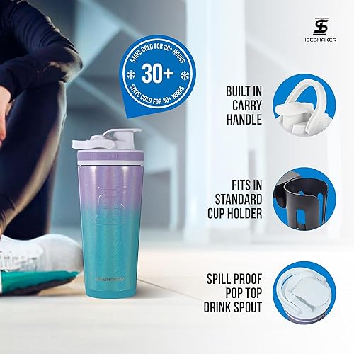 Protein Shaker Bottle Stainless Steel Insulated Stainless Steel