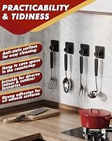 Auxmir 5 Pack Self Adhesive Hooks 10kg Stainless Steel No Drill view 8