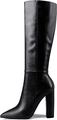 4 inch block heel boots