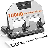 AFMAT 3 Hole Punch Heavy Duty, 40-Sheet 3 Hole