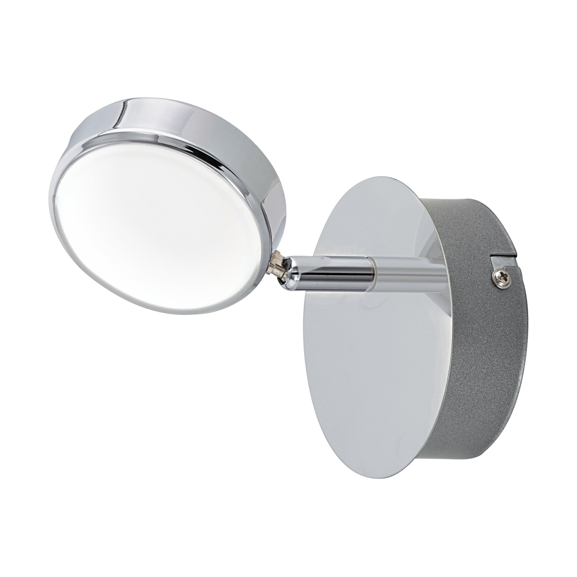 EGLO Salto Indoor 5.4 W Chrome Wall Lighting Surfaced, Living Room, Indoor, Chrome, Plastic, Stainless Steel, IP20