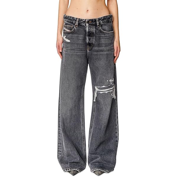 Diesel 1996 D-SIRE - Relaxed Jeans Black/Denim at Amazon Men's