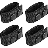 FEUNLEM Belt Keepers for Duty Belt 2¼" Wide - 4 Pack 1680D Nylon Tactical Belt Accessories with Double Snaps, Adjustable Fit for Police, Military & Law Enforcement