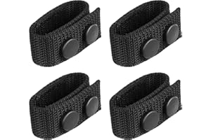 FEUNLEM Belt Keepers for Duty Belt 2¼" Wide - 4 Pack 1680D Nylon Tactical Belt Accessories with Double Snaps, Adjustable Fit for Police, Military & Law Enforcement