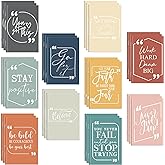 Fulmoon 100 Pcs Mini Notebooks Bulk Small Inspirational Pocket Notebooks & Mini Journals Bulk for Employee Appreciation Gifts Motivational Notepads for Coworkers and Staff (Multicolor)