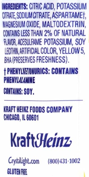 CRYSTAL LIGHT LEMONADE DRINK MIX, 12-QUART CANISTER (PACK OF 9)