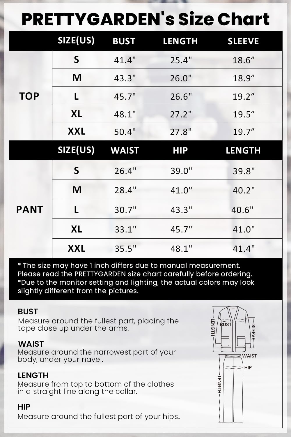 PRETTYGARDEN Women's 2 Piece Outfits Knit Matching Lounge Sets Long Sleeve V Neck Cardigan Sweaters Wide Leg Pants Tracksuits (Grey,Large) - Image 6