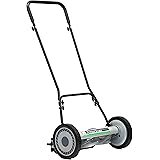 American Lawn Mower Company 1815-18 18-Inch 5-Blade Push Reel Lawn Mower, 18-Inch, 5-Blade, Black