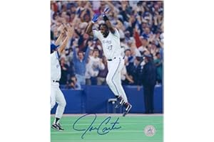 Joe Carter Signed Toronto Baseball 1993 World Series Home Run 8x10 Photo