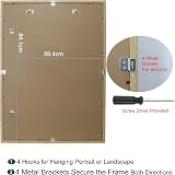 YiPinYin A1 A2 Wooden Boxed Picture Frames Set of 3 with Acid Free Mounts view 6