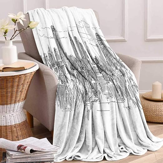 Amazon Com Maisi New York Custom Design Cozy Flannel Blanket Hand