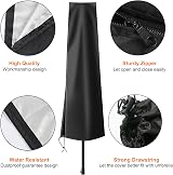 OKPOW Parasol Covers Waterproof 600D Oxford Fabric 190x30x50cm Black view 5