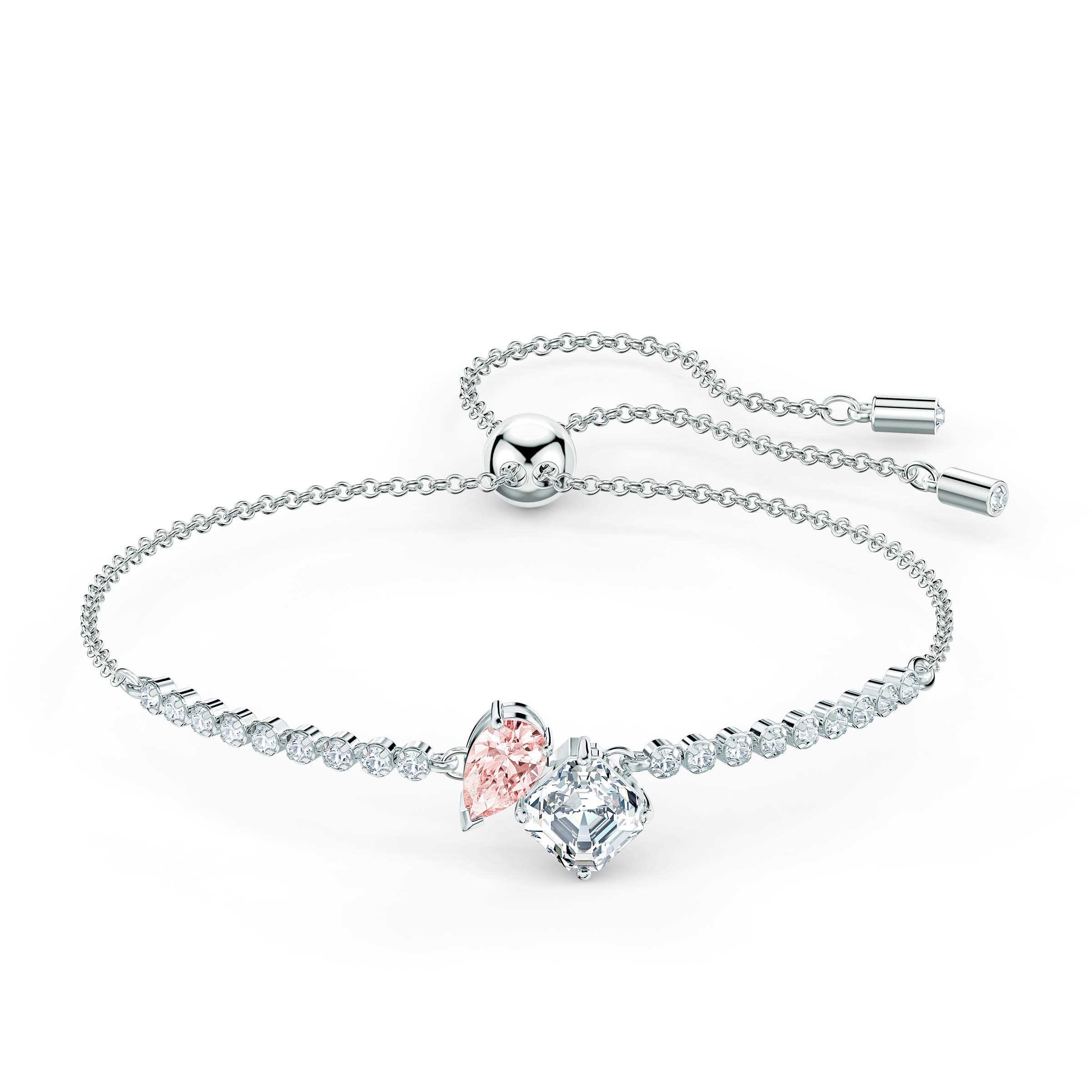 Swarovski Womens Bangle, Pink, Medium