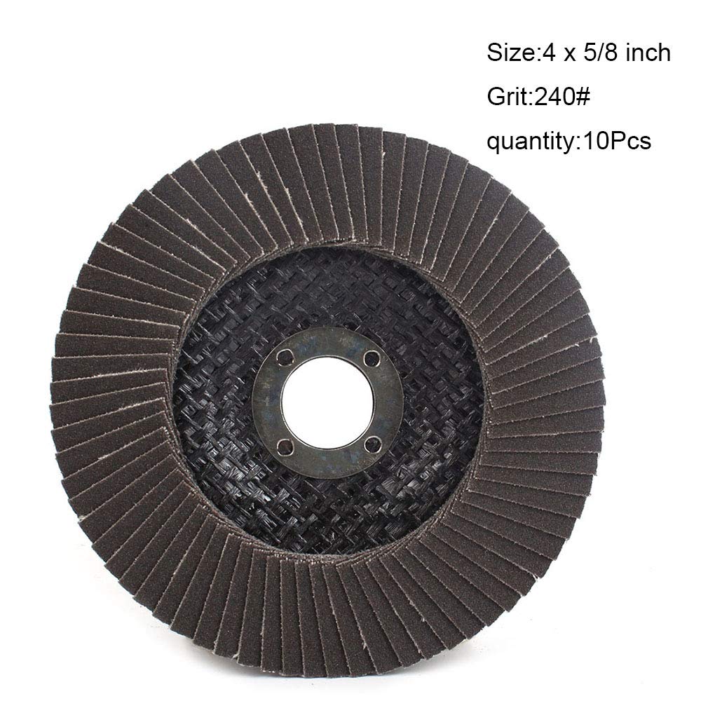 10Pack 4 Aluminum Oxide Flap Disc grinding wheel Premium High Density