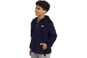Eddie Bauer Unisex Kids Quest Plush High Pile Faux Sherpa Hooded Jacket