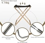 Naturehike Folding Stool Portable Ultralight Camping Chair Black 270g view 3