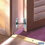 XFORT Satin Chrome Concealed Door Closer for Internal Doors Soft Close Auto view 4