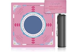 XXSTAR Mahjong Mat for Table, 32 Inch Non-Slip & Noise Reduction Gaming Mat with Drawstring Bag, Perfect for Poker, Board Games, Card Games, Tile Games, and Dominoes, Pink