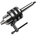 TEXALAN(R) Drill Chuck with Key for Woodworking with 2 Morse Taper Arbor MT2 JT6 Mount 1/32" - 5/8"
