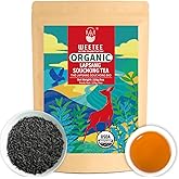 WT WEETEE Organic Lapsang Souchong Tea Loose Leaf, Organic Smoky Black Tea 8 Ounces, Natural Caffeine & Antioxidant, Traditional Chinese Tea