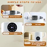 Les-Theresa Nut Milk Maker 1L with Timer & LED Display, Auto-Clean view 7