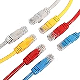 RIIEYOCA Short Cat6 Ethernet Patch Cable 1ft,High Speed Internet Network Cable LAN Patch Cables with Rj45 Connectors for Rout