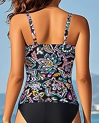 Aqua Eve Tankini Tops for Women Swimwear Top Only