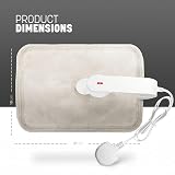 KEPLIN Rechargeable Electric Hot Water Bottle Cream 65C Auto Shut Off view 2
