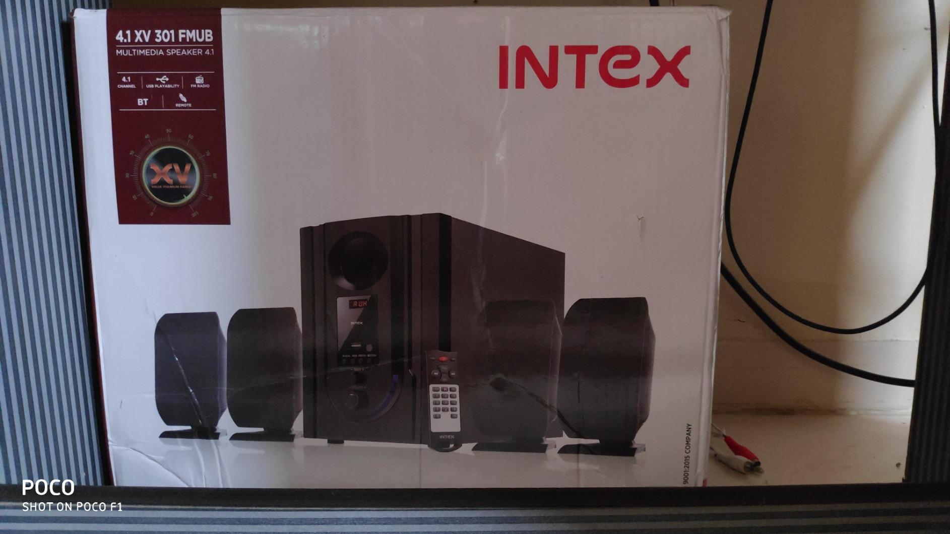 Speaker System Intex Groove Intex 301 N Fmu Remote Black Intex IT
