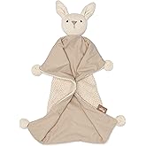 Crane Baby Lovey, Security Blankets for Babies, Ollie The Bunny Security Blanket, Soft 100% Organic Cotton Blanket Bunny Items, Organic Baby Items, Loveys for Babies