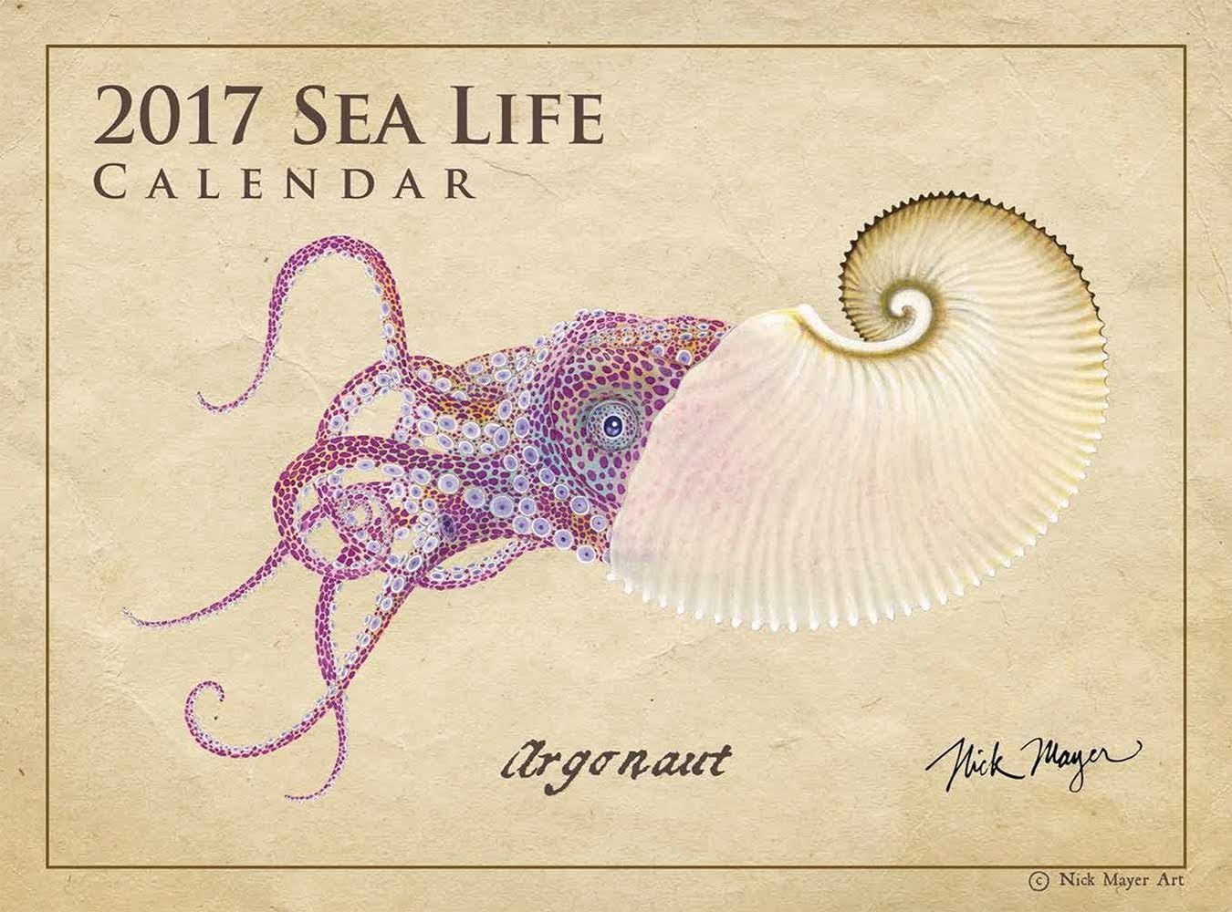 2017 Sea Life Calendar