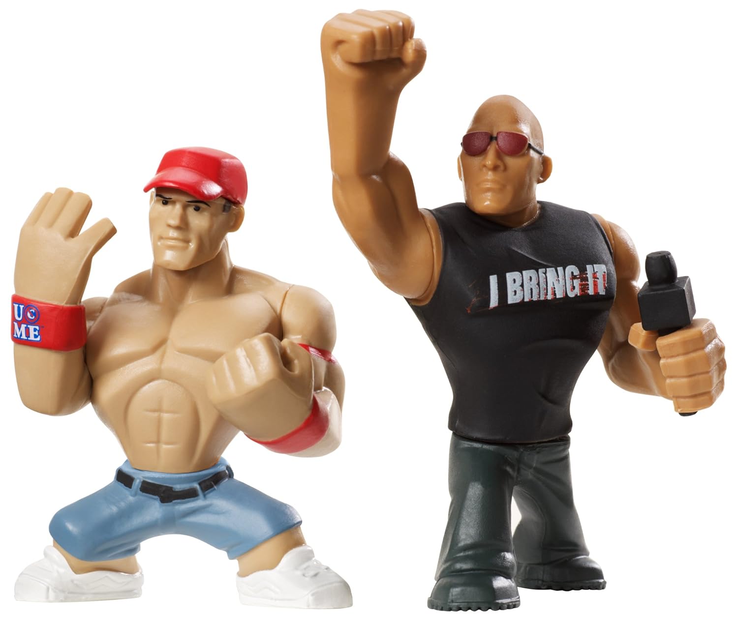WWE Rumblers The Rock and John Cena Figure 2-Pack
