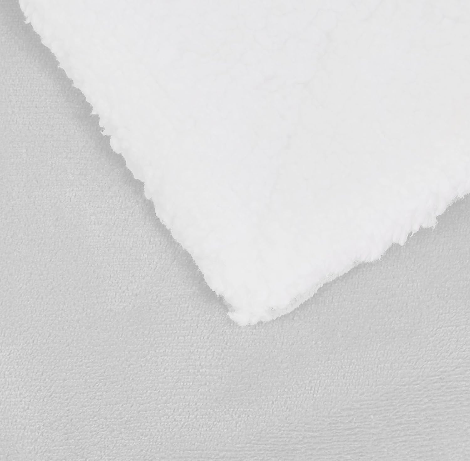Basics Soft Micromink Sherpa Throw Blanket - Full or Queen, Grey: Home & Kitchen