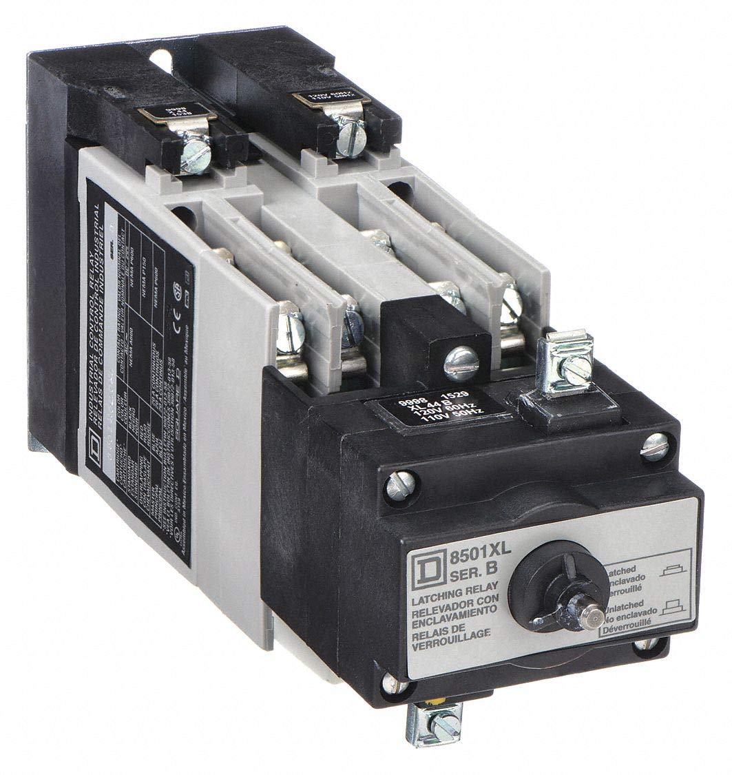 Square D Latching NEMA Style Control Relay, 120VAC, 10A 120/240/480